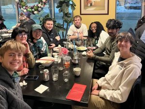 MSU Debate students and staff out to dinner