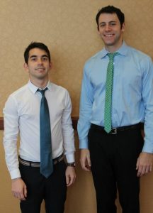 Jack Caporal (left) and Quinn Zemel at the 2015 National Debate Tournament